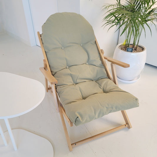 Foldable Wood Recliner Chair