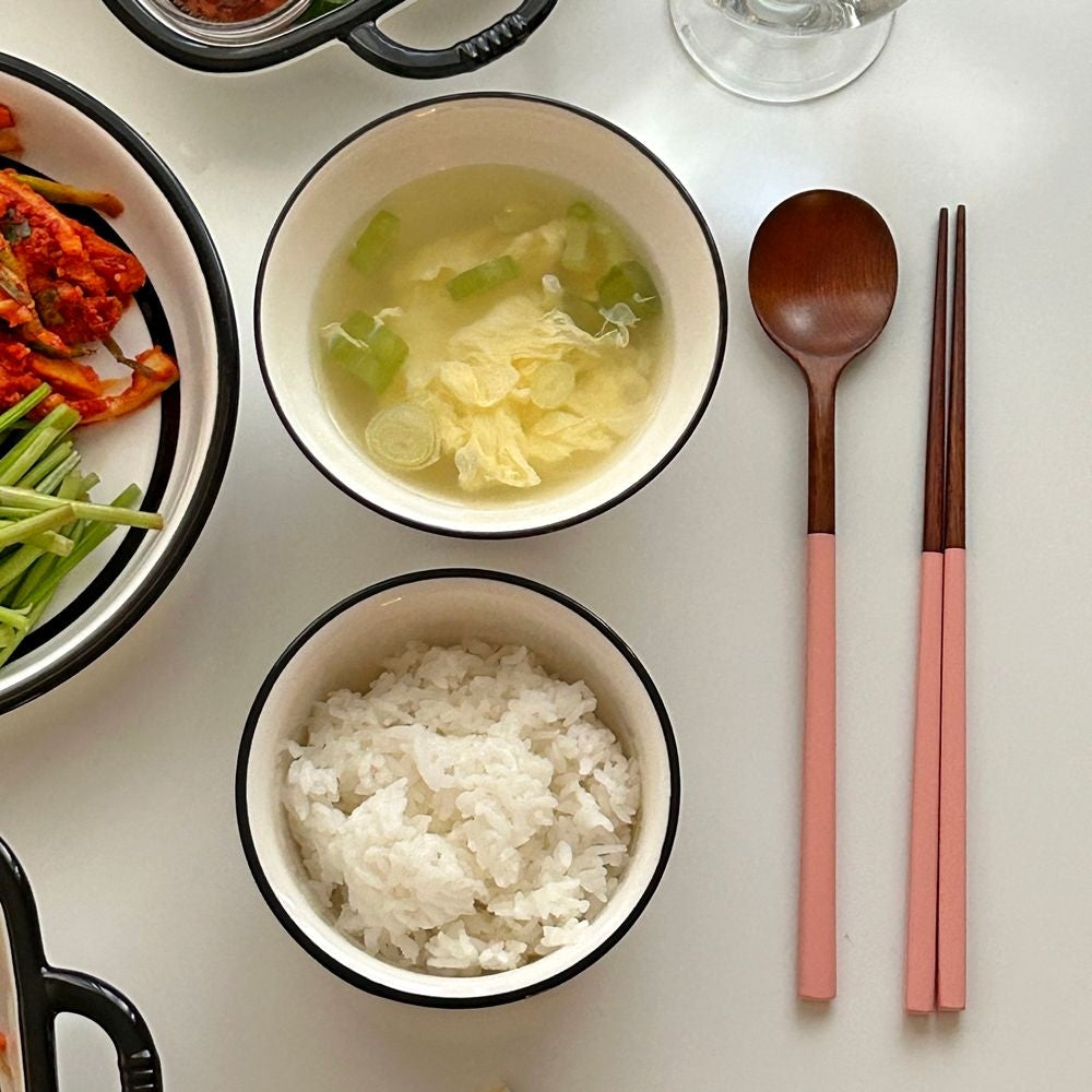 Simple Wooden Chopsticks & Spoon Set