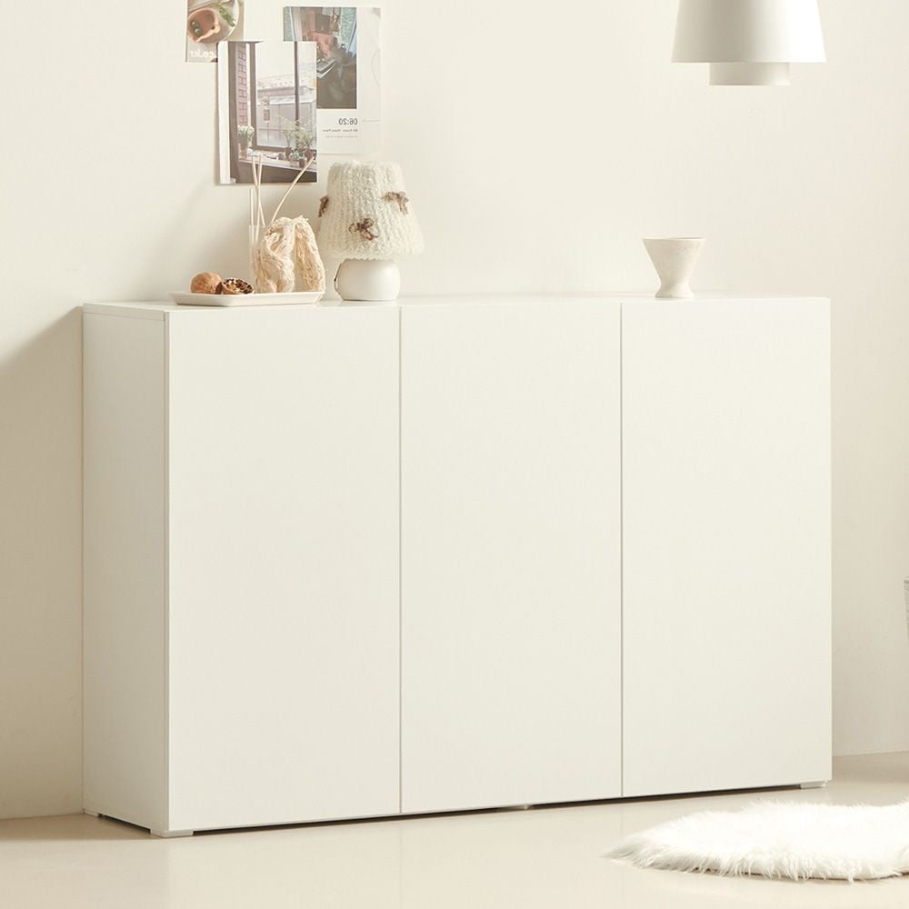 Slim 3-Door Tall Storage Cabinet