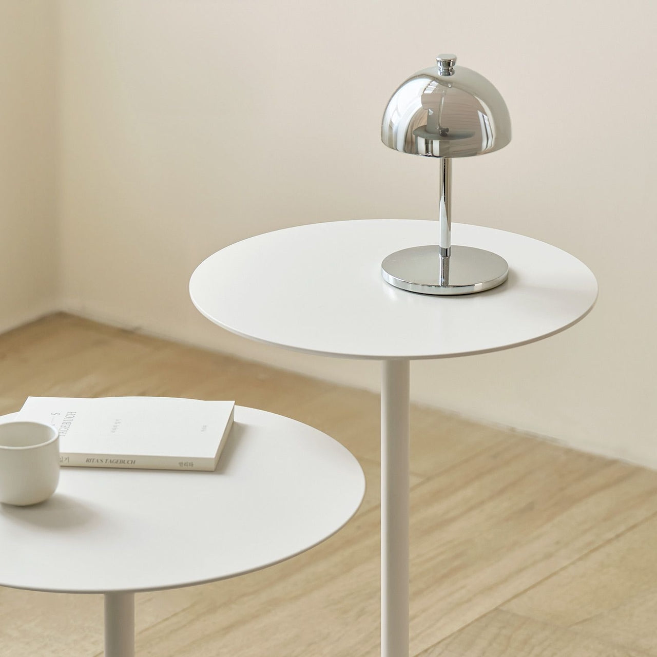 Modern Round Metal Side Tables