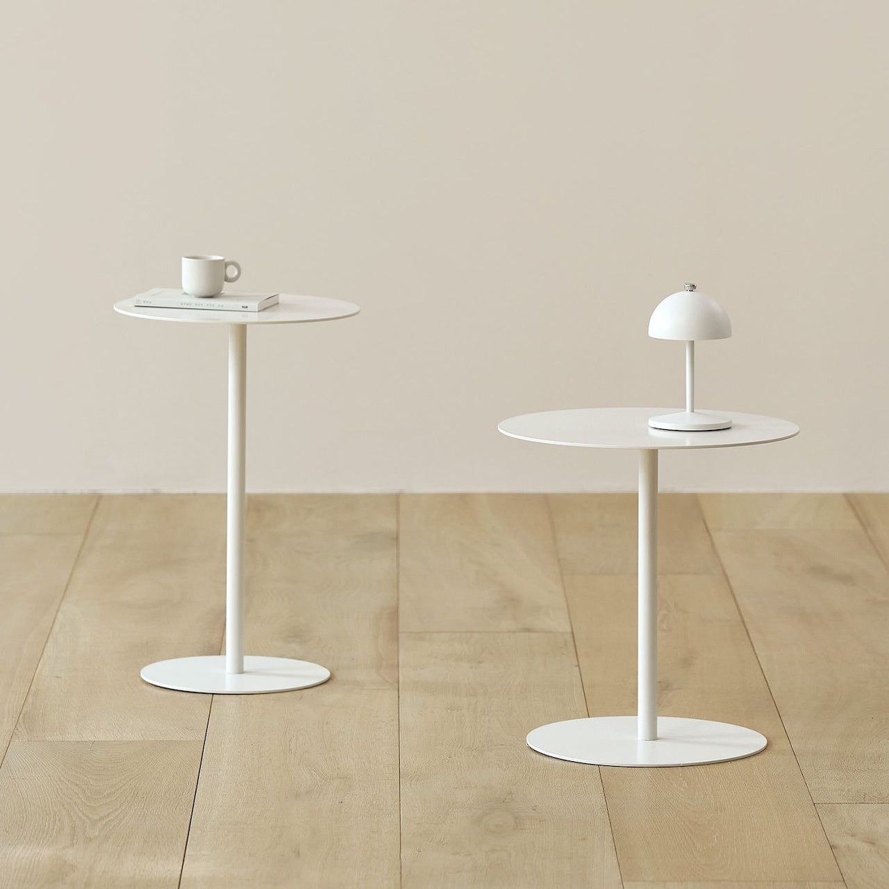 Modern Round Metal Side Tables