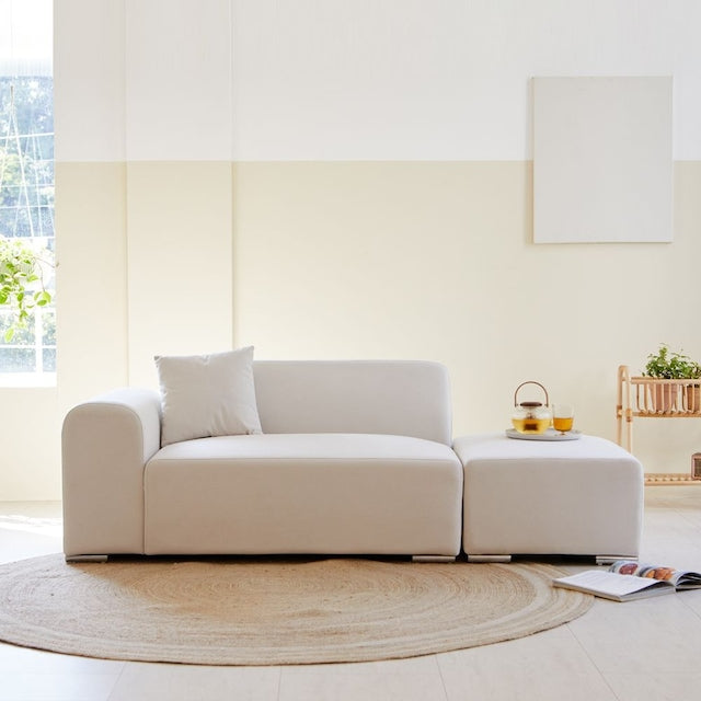 Modern Modular Sofa with Ottoman