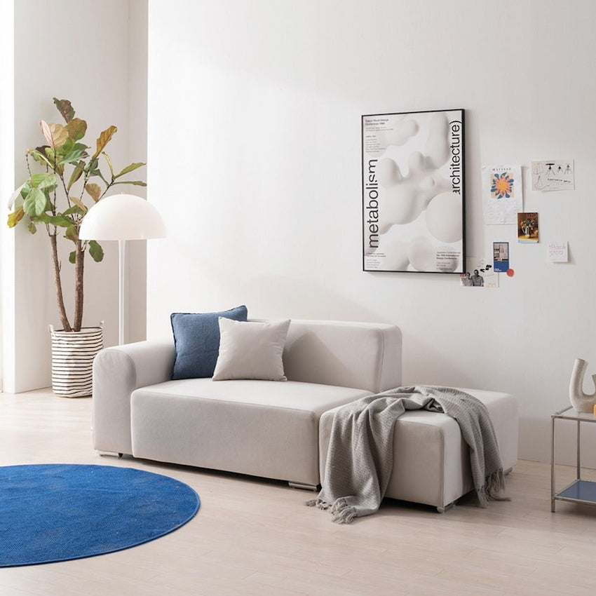 Modern Modular Sofa with Ottoman