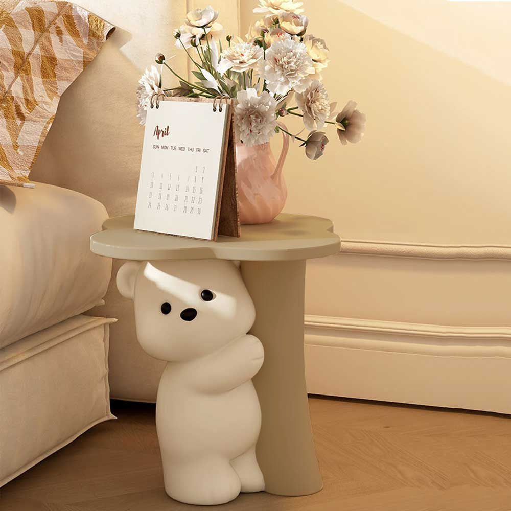 Clover Top Polar Bear Hug Side Table