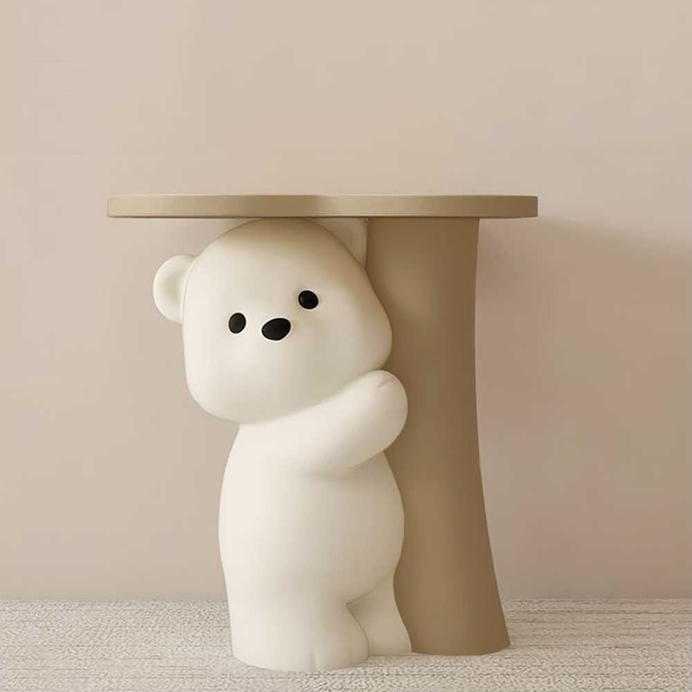 Clover Top Polar Bear Hug Side Table