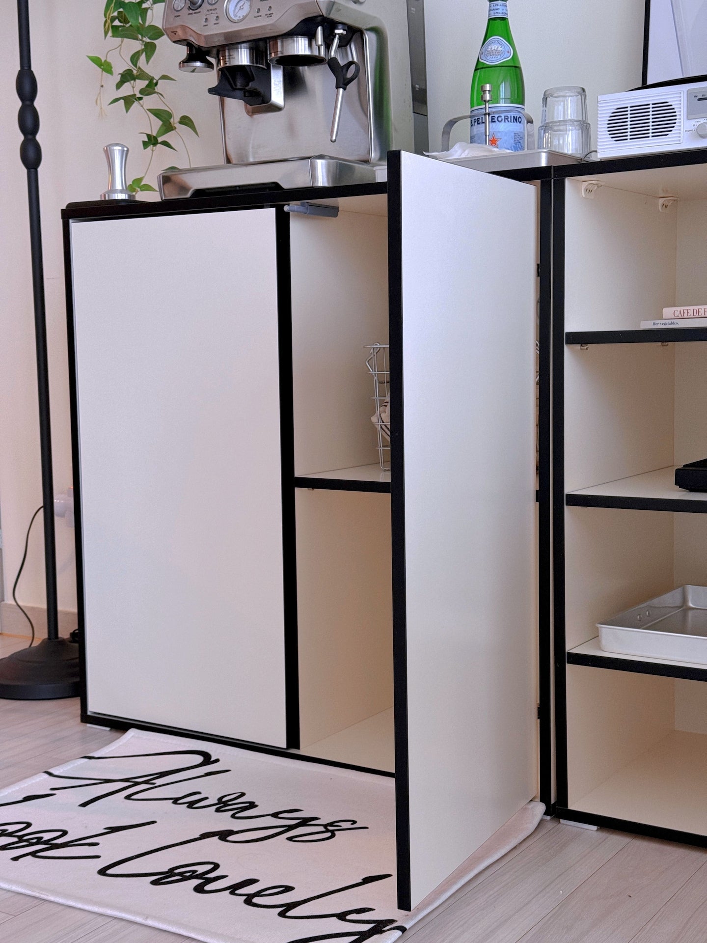 Modern Tall Storage Cabinet with Dividers