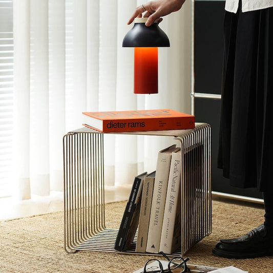 Open Wire Cube Table