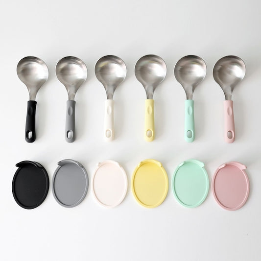 Serving Spoon + Spoon Rest Set (2pc) - close up