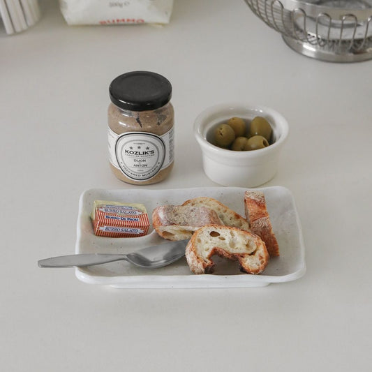 Oatmeal Glaze Divided Plate