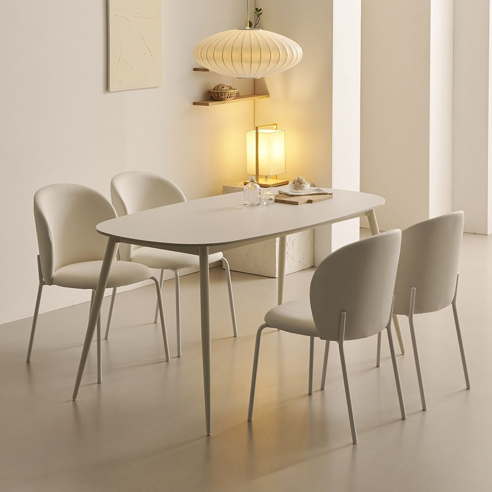 Oval Porcelain Ceramic Dining Table