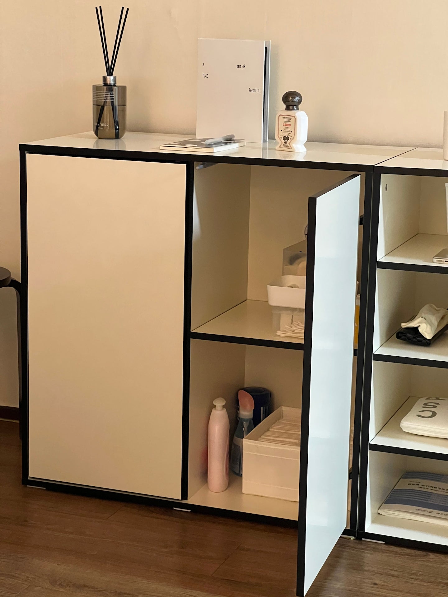 Modern Tall Storage Cabinet with Dividers