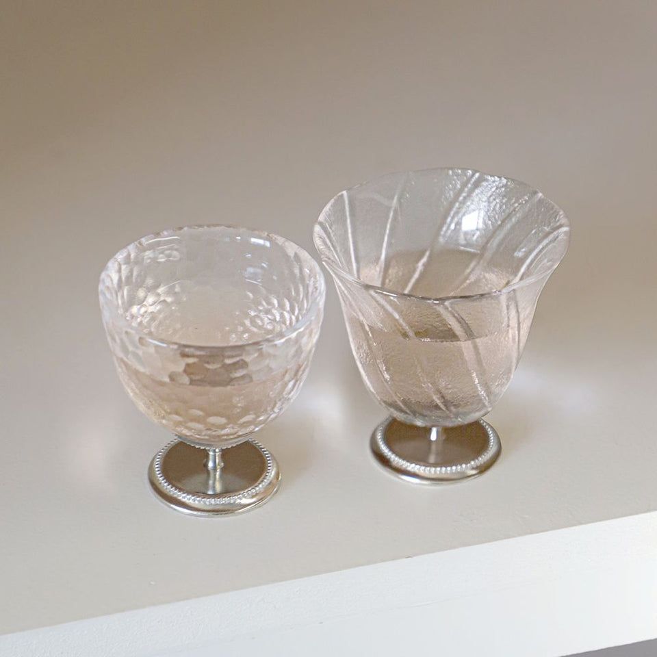 Tiny Toast Stainless Steel Goblet Shot Glass