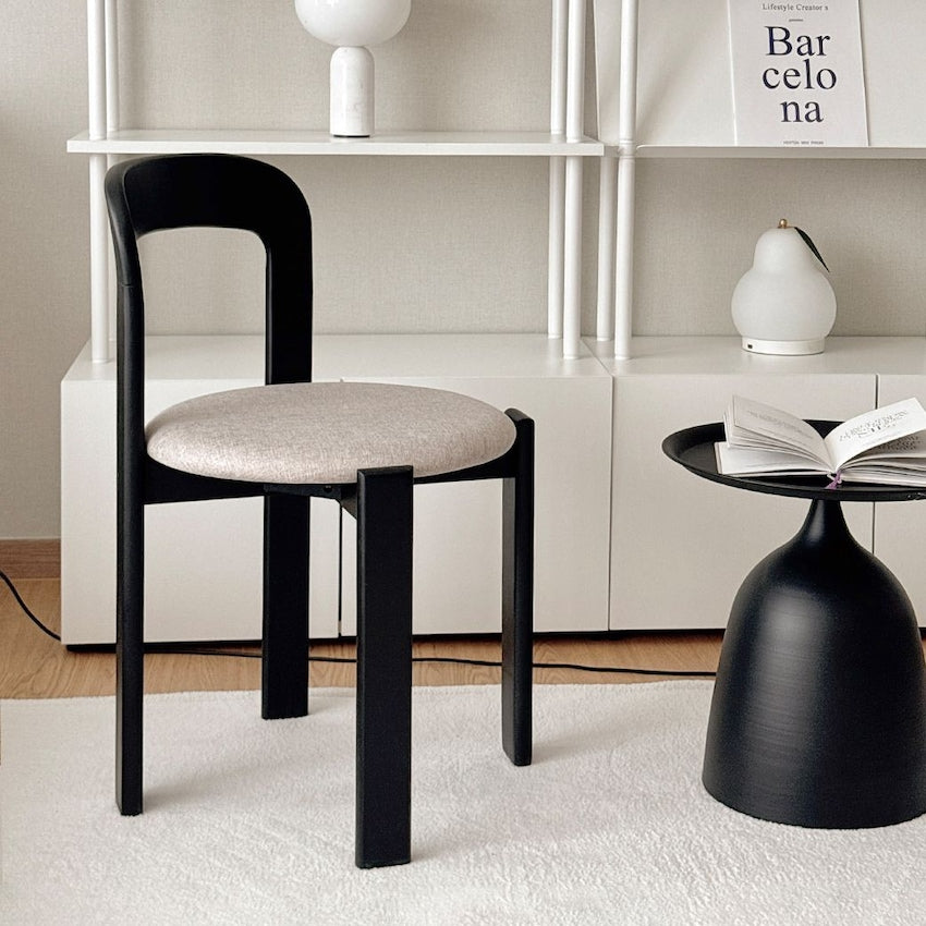 Solid Wood Curve Back Dining Chair