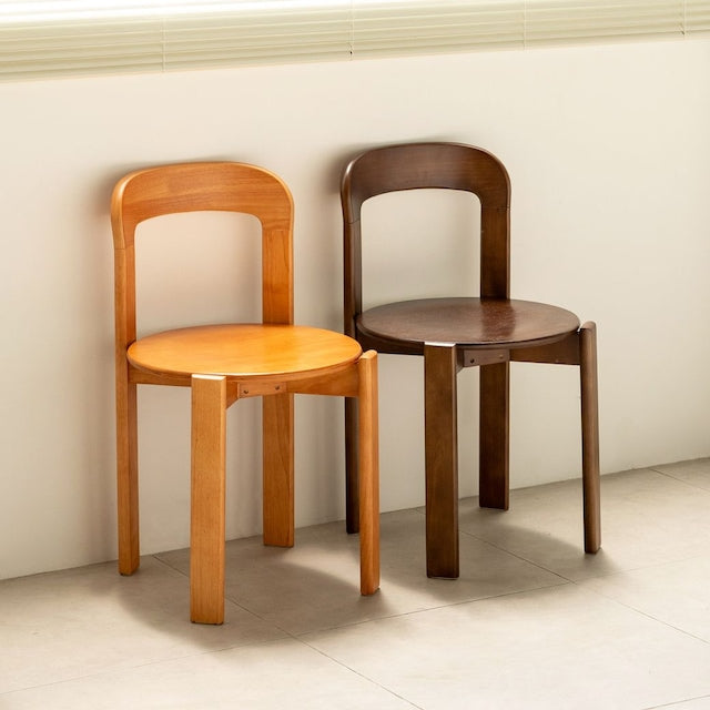 Solid Wood Curve Back Dining Chair