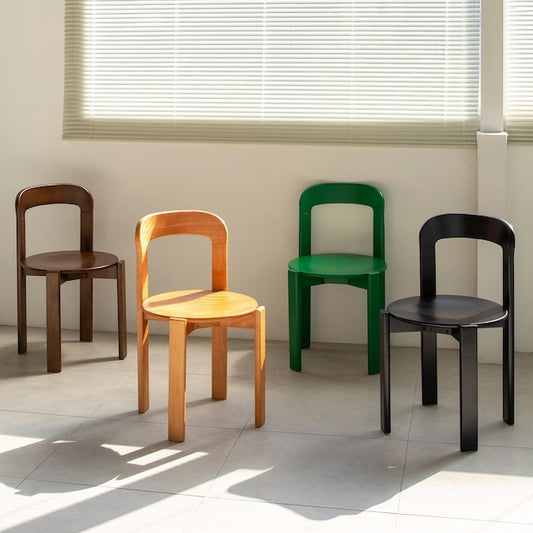 Solid Wood Curve Back Dining Chair