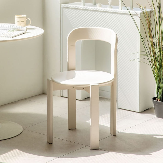 Solid Wood Curve Back Dining Chair