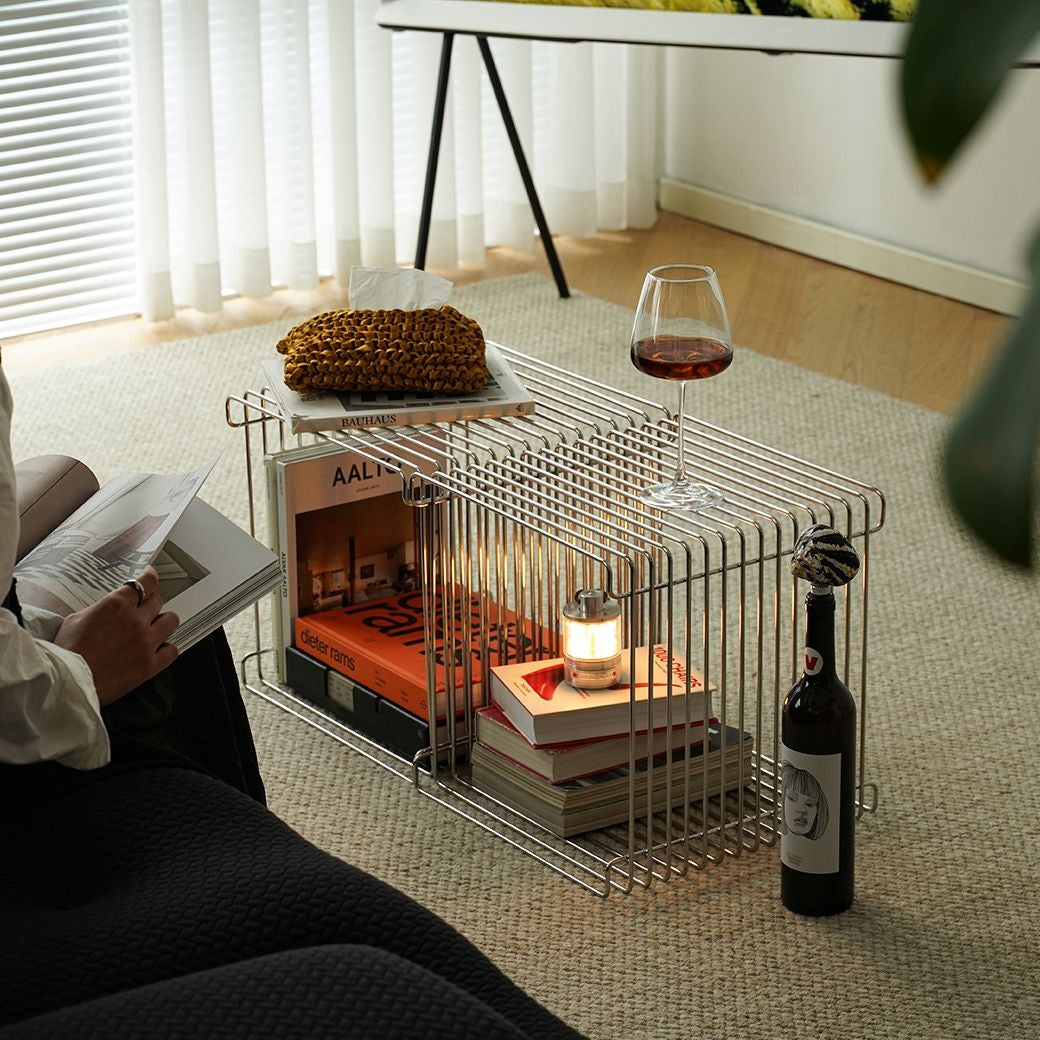 Open Wire Cube Table