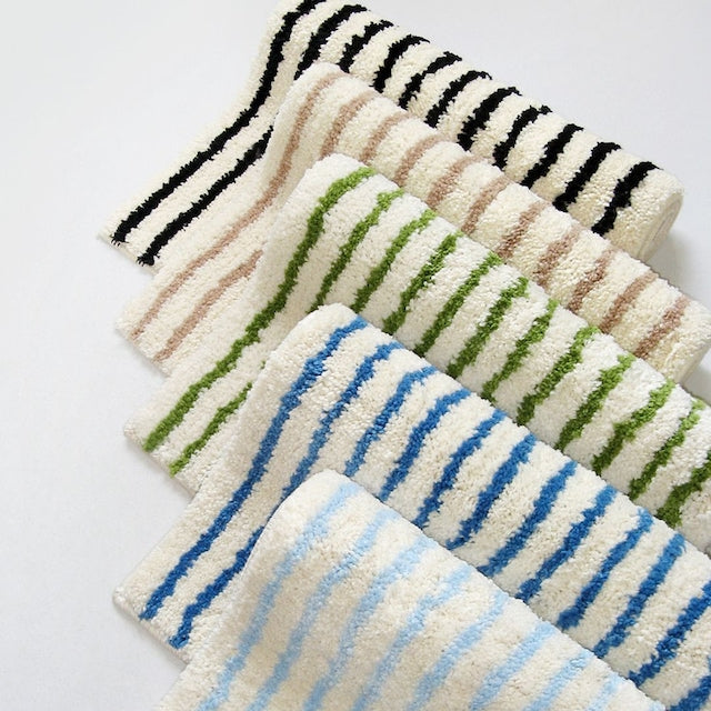Striped Bath & Kitchen Rug
