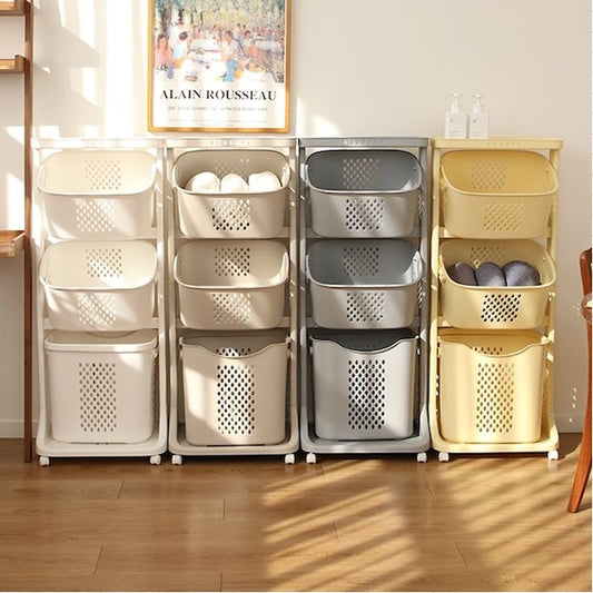 3-Tier Laundry Basket Cart
