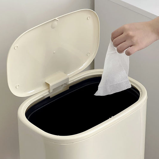 One-Touch Trash Can with Long Legs