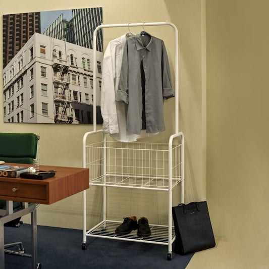 Rolling Metal Garment Rack