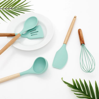 5-Piece Wood & Silicone Kitchen Utensil Set - lifestyle