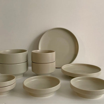Minimal Mood Ceramic Dinnerware Set (6-24 pieces) - image 6 of 7