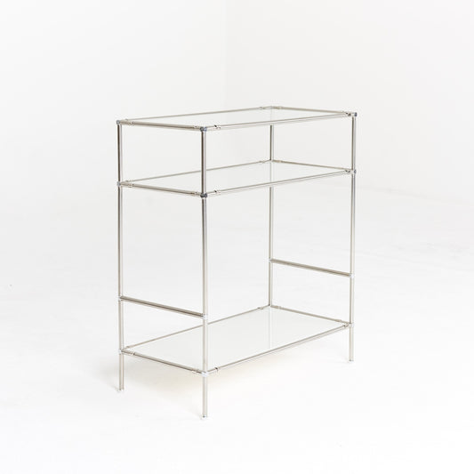 3-Tier Modular Glass Side Table