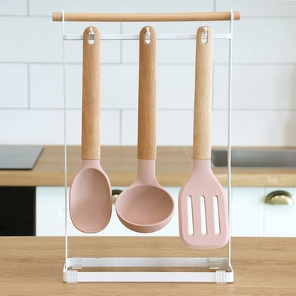 Neo Woody Pink Kitchen Utensil Set (4-Piece)