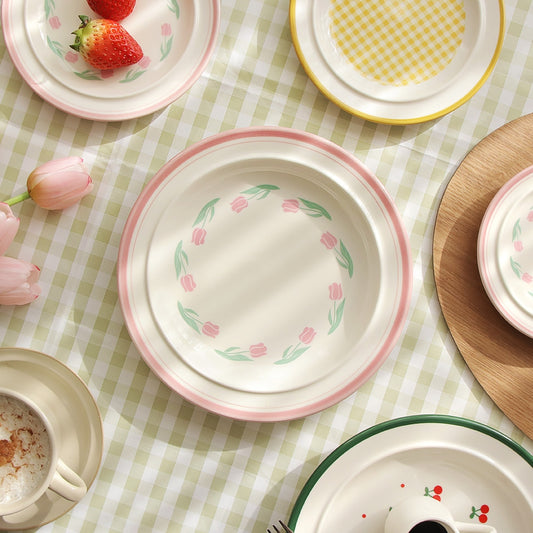 Coucou Retro Charm Dinner Plate - 9"