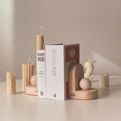 Wooden Bookends