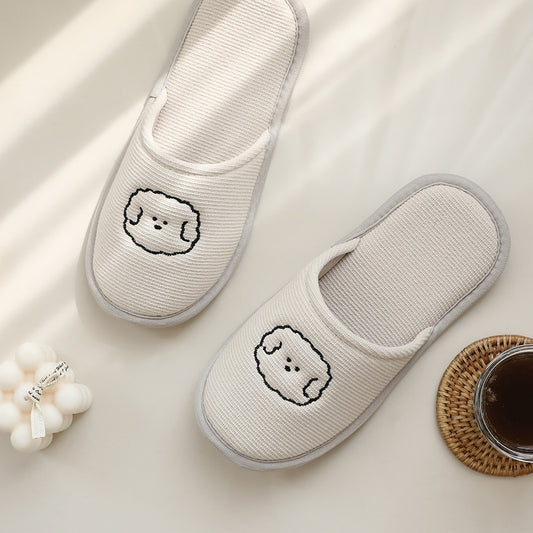 Poushon Embroidered Slippers