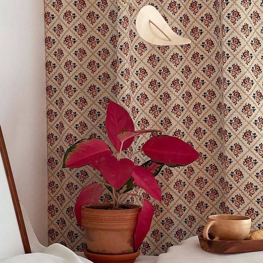 Anne Flower Vintage Curtain