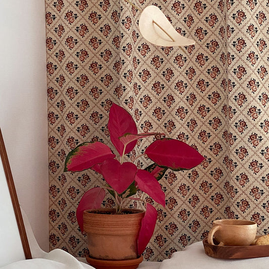 Anne Flower Vintage Curtain