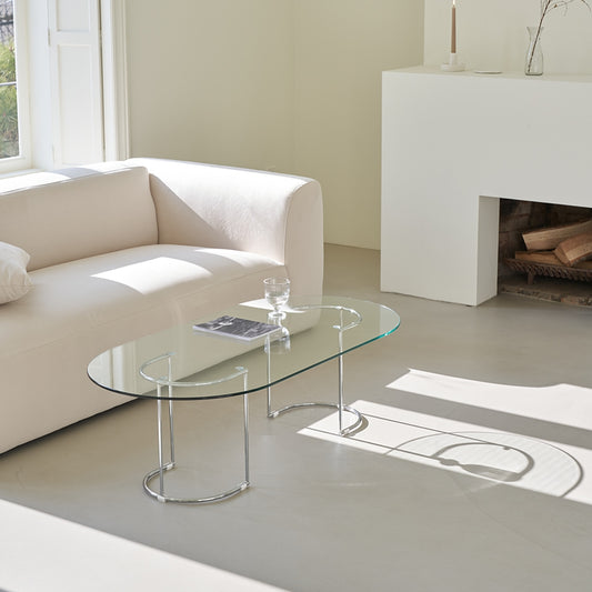 Clear Glass Coffee Table