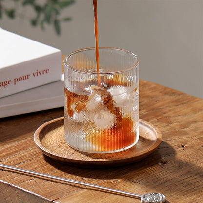Ribbed Drinking Glasses (Set of 2)