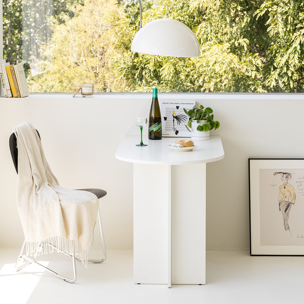 Semi-Oval Dining Table
