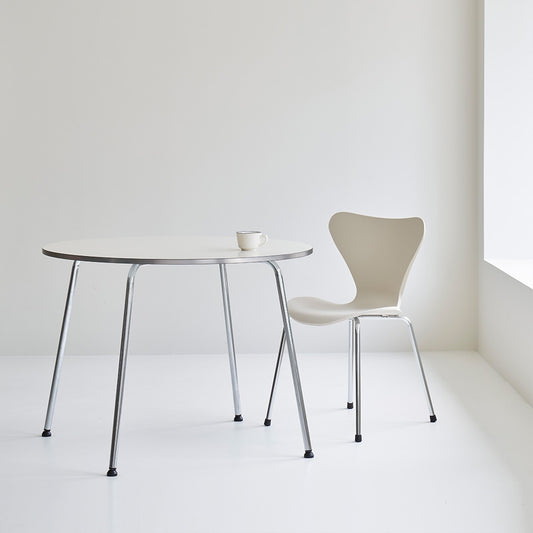 Round Chrome Dining Table
