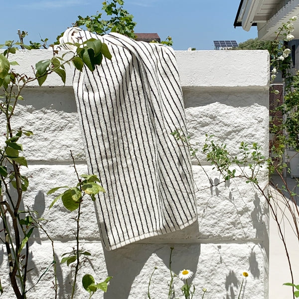 Cotton Modern Stripe Oversized Bath & Beach Towel