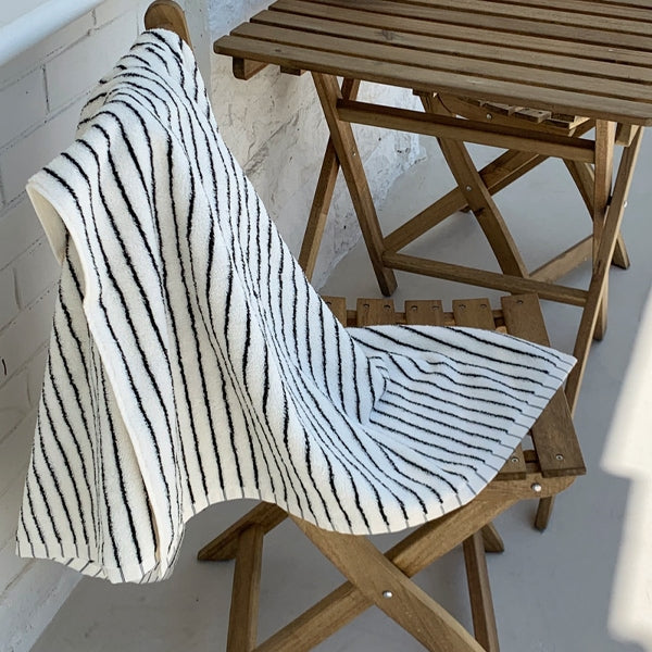 Cotton Modern Stripe Oversized Bath & Beach Towel
