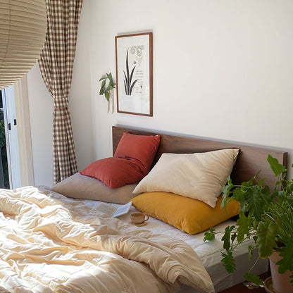 Cozy Brown Plaid Curtain