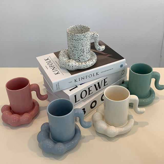 Cat Paw Mug and Plate Set