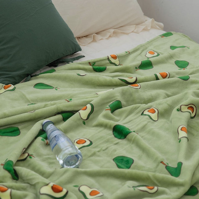 Avocado Microfiber Blanket & Comforter