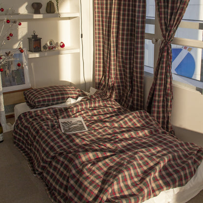 Holiday New York Check Microfiber Blanket