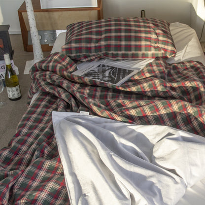 Holiday New York Check Microfiber Blanket