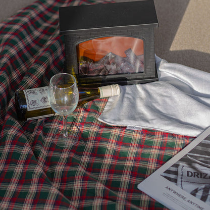 Holiday New York Check Microfiber Blanket
