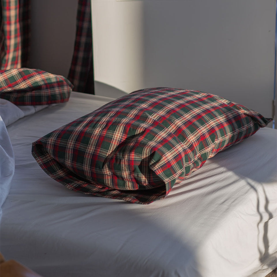 Holiday New York Check Microfiber Blanket