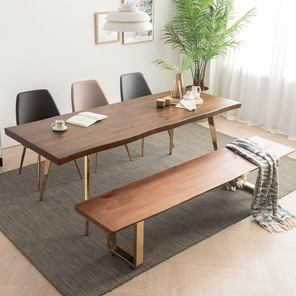 Wooden Slab Dining Table