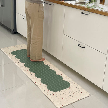 Wave Terrazzo Kitchen Cushion Mat