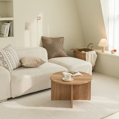 Wood Round Side Table
